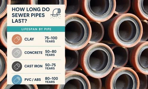 How Long Do Sewer Pipes Last? Lifespan by Pipe